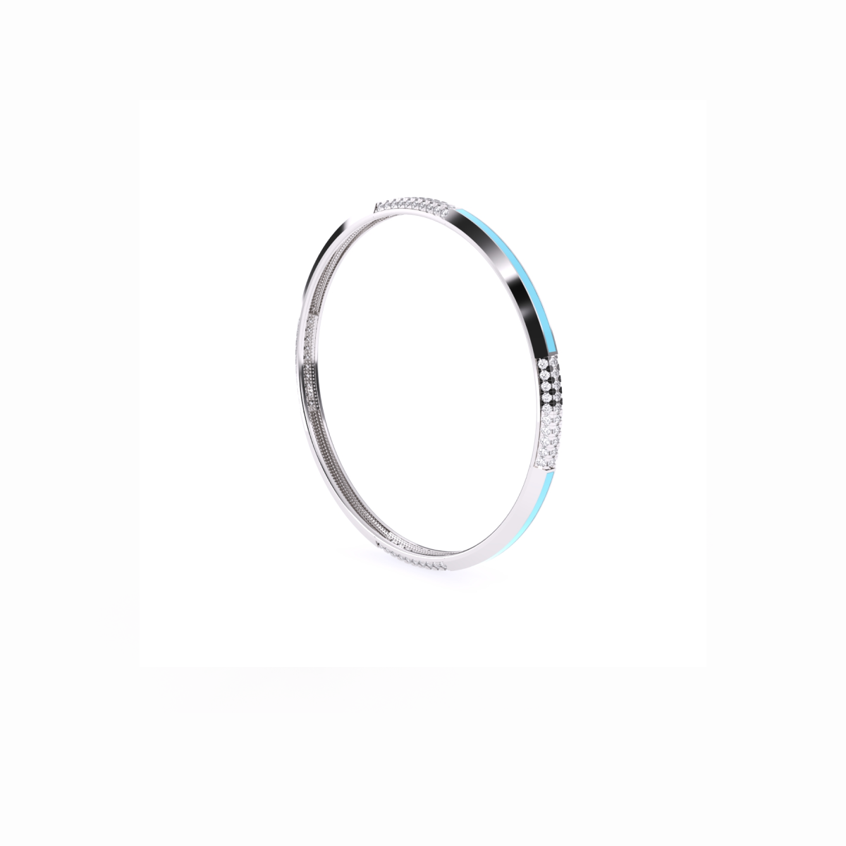 Antique Round Diamond Bangle For Women